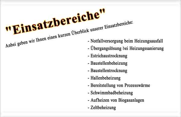 Einsatzbereiche